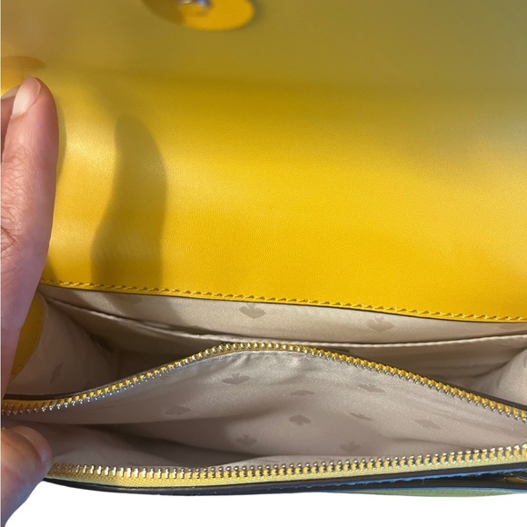 Kate Spade NWT Remi Flap Chain Crossbody Sunflower - Picture 6 of 11